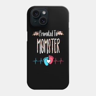 Promoted to MOMSTER - Pregnancy Announcement - Christmas Soon Phone Case