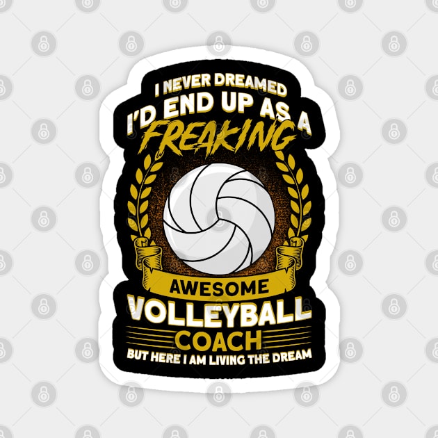 Volleyball Player Sport Volleyball Magnet by Toeffishirts