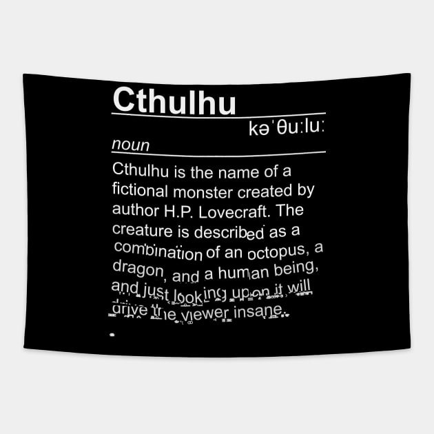 Cthuthlu - Dictionary Definition Tapestry by kaliyuga