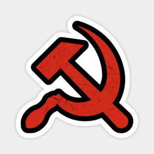 Hammer and Sickle - Vintage Red Communist Magnet