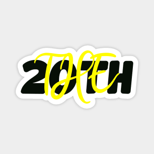 THE 20TH sticker Magnet