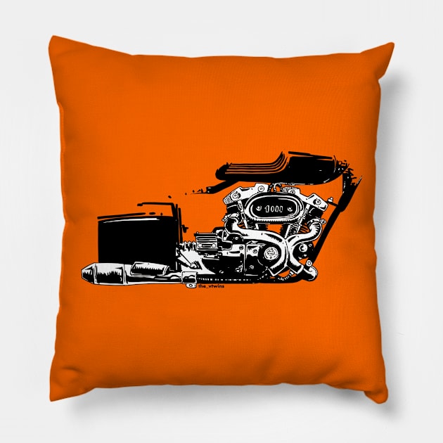 CafeRacer Pillow by the_vtwins