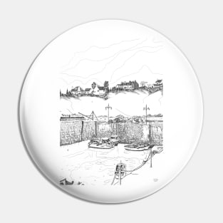 Harbour at Crail in Fife, on the East Coast of Scotland [ Digital Illustration] Pin