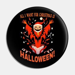 Merry Halloweenmas - A Tricky Treat for Santa Pin