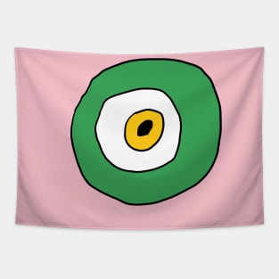 Green Nazar, Evil Eye, Amulet, Folkloric Beliefs, Green Evil Eye Protection, Folkloric Designs Tapestry