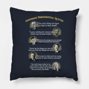 Inspirational Presidential Quotes Pillow