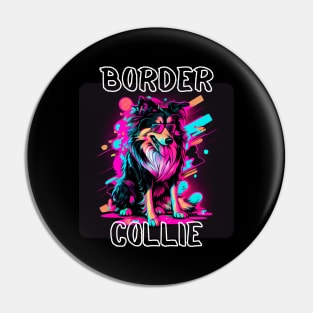 Graffiti Style - Cool Border Collie 4 Pin