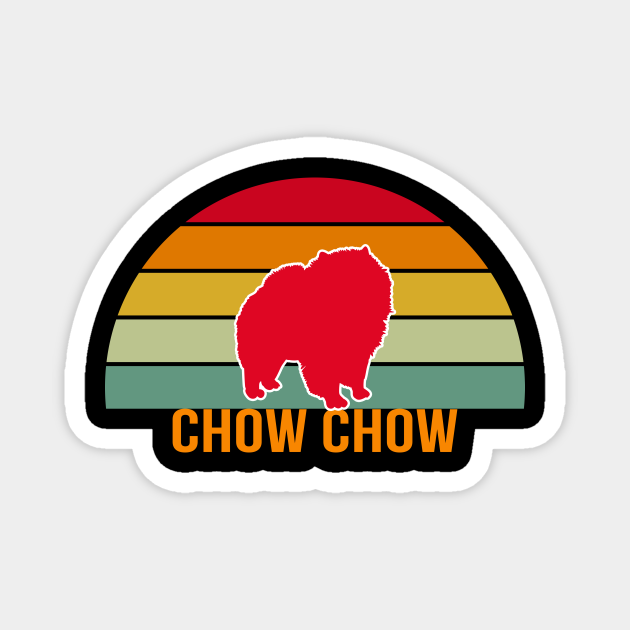 Chow Chow Vintage Silhouette - Chow Chow - Magnet | TeePublic