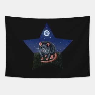 Grey Rat Star Tapestry