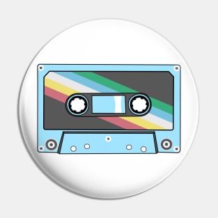 Disability Pride Flag Cassette Pin