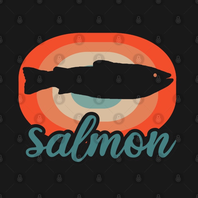 Salmon Design Scandinavia Fishing Hiking by FindYourFavouriteDesign