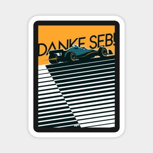 Danke Seb: Sebastian Vettel F1 Tribute Magnet