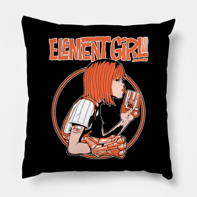 Element Girl Pillow by boltfromtheblue