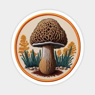 Morel Embroidered Patch Magnet