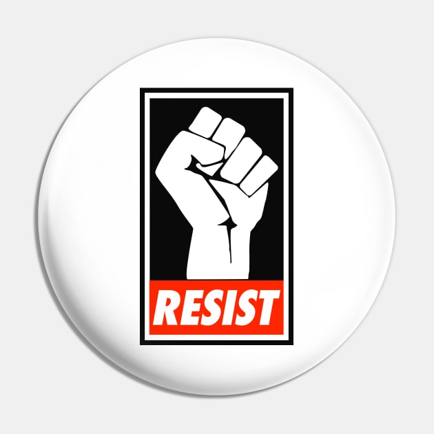 Resist Fist Pin by bullshirter