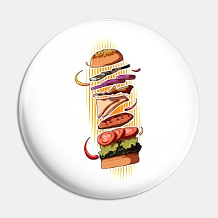 Cool Burger Pin