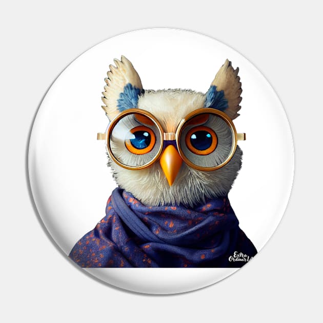 cute owl with glasses Pin by extraordinar-ia