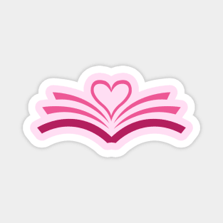 LOVE BOOKS (PINK) Magnet