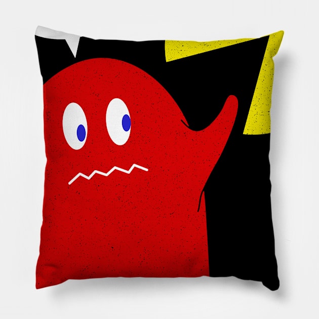 scary ghost Pillow by clingcling