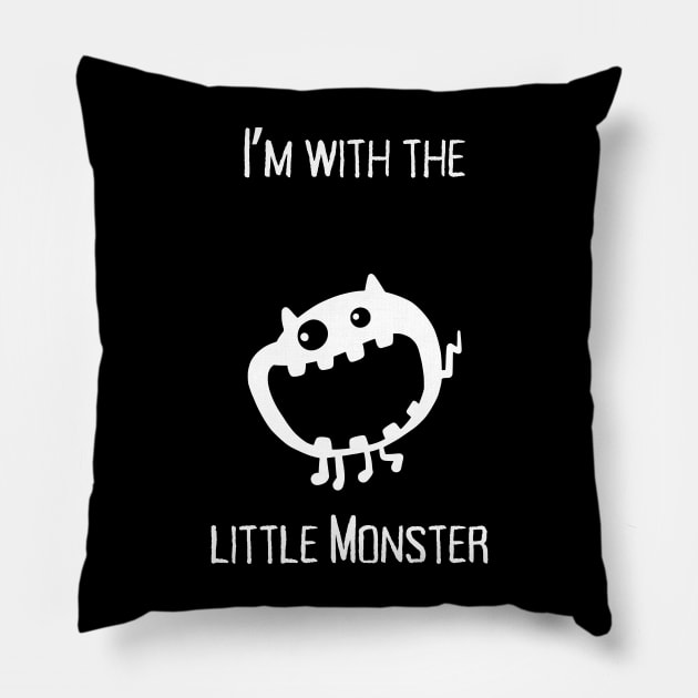 Halloween Monster— I’m with the Little Monster Pillow by DD Ventures