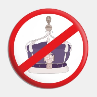 Abolish the Monarchy Pin