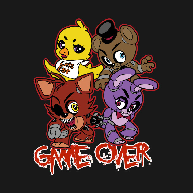 Five Nights Game Over Five Nights At Freddys TShirt TeePublic