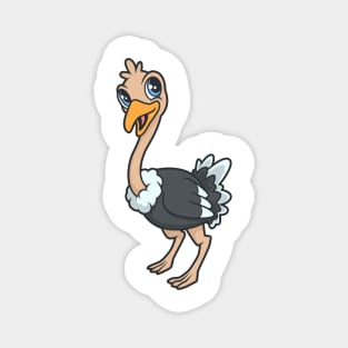 Kawaii ostrich Magnet