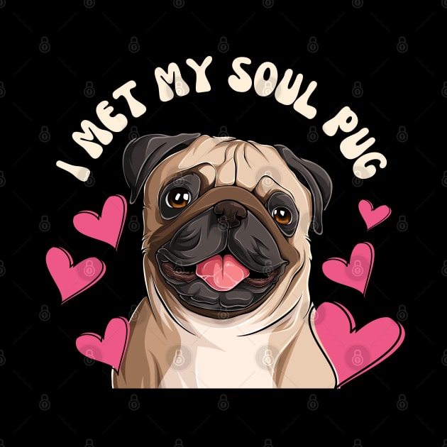 I Met My Soul Pup Valentines Gift For Dog Lovers by Museflash