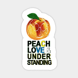 Peach Love And Understanding Magnet