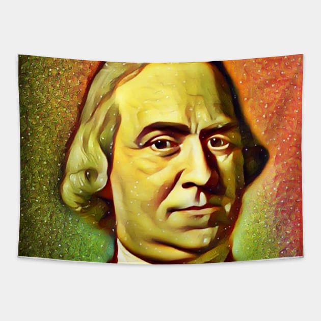 Samuel Adams Snow Portrait | Samuel Adams Artwork 15 Tapestry by JustLit