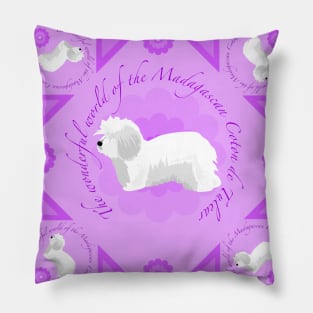 Coton de Tulear Pattern Pillow