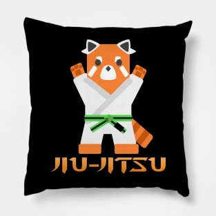 Jiu Jitsu Panda -Green Black Belt- Pillow