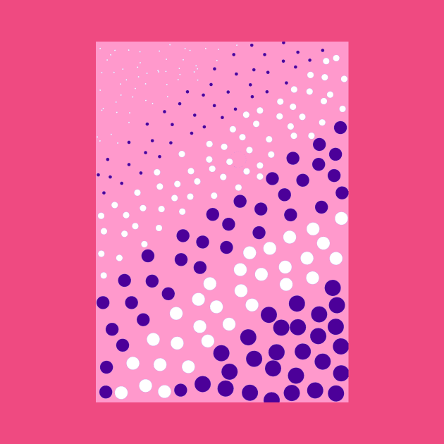 Cheerful Dots - Pink and Purple | Polka Dots by Gizi Zuckermann Art