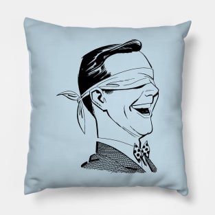 Vintage illustration blindfold Pillow