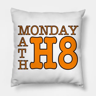 I hate Mondays and Math Pillow