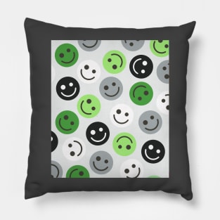 Aromantic Happy Faces Pillow