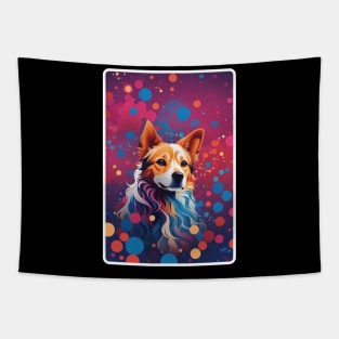 Funny Dog Cart International Dot Day, Dog Dot Day 2023 Tapestry