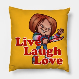 Chucky - Live Laugh Love Pillow