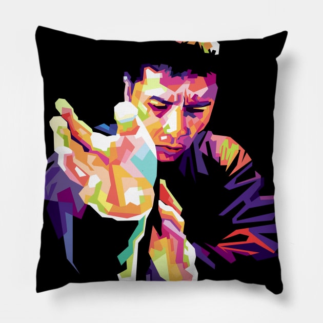 Donnie yen in action Pillow by Danwpap2