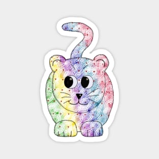 Regenbogenkatze Magnet