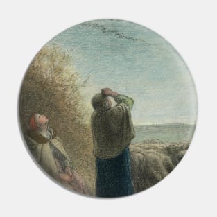 The Passage of the Wild Geese by Jean-Francois Millet Pin