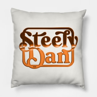 Steely Dan /// Retro 70s-Style Typography Design Pillow