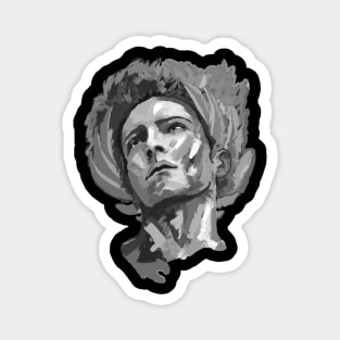 Black and white Apollo Greek Mythology Art Magnet