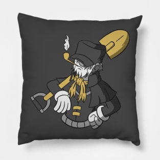 Graveyard Shift Old School Grave Keeper Pillow