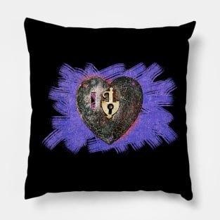 Grunge gothic Heart Pillow