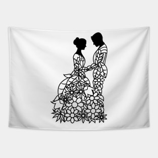Bride And Groom Tapestry