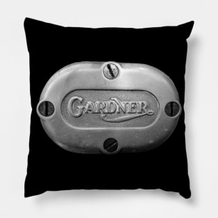 Vintage Gardner engine cylinder head badge Pillow