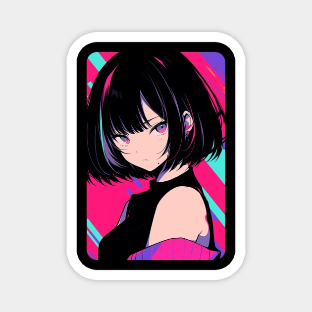 Face Anime Girl Magnet by gibah