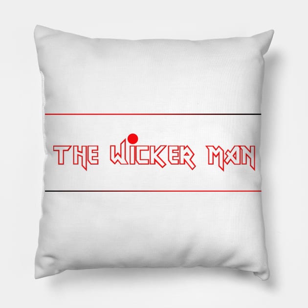 THE WICKER MAN (IRON MAIDEN) Pillow by LAVA-ROMA-NOVA