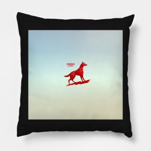 Love Freo, Fremantle Dingo dog Flour logo icon. Australia Pillow